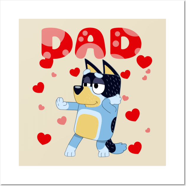 Dog valentine Wall Art by VILLAPODCAST